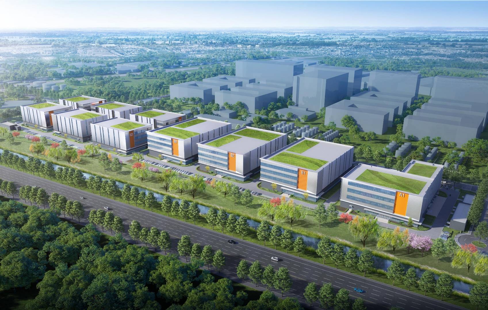上海杭州湾开发区104板块化工区m3用地高标研发生产厂房