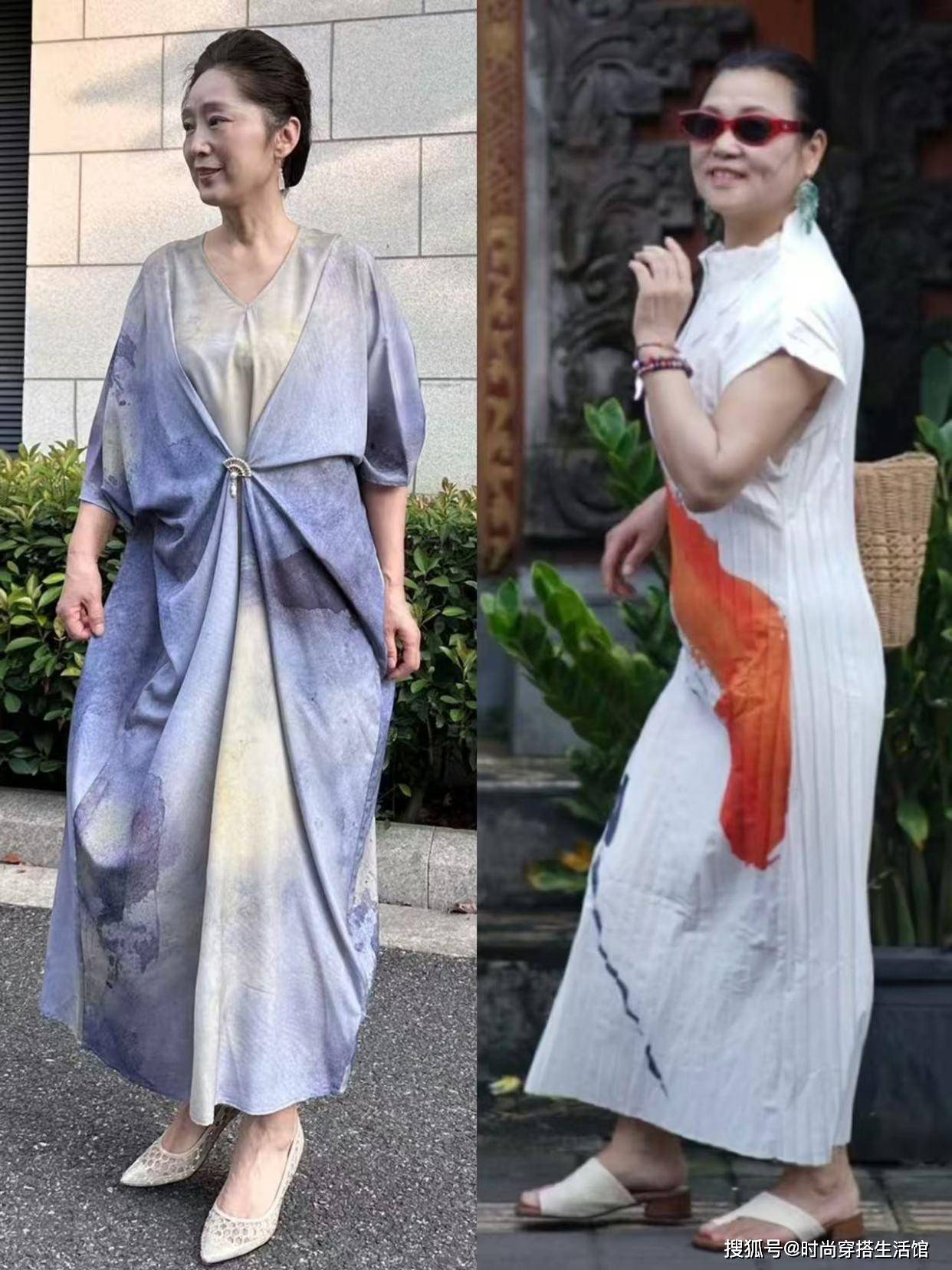 中老年正式场合穿搭秘籍裙长裤宽发盘气质优雅出圈