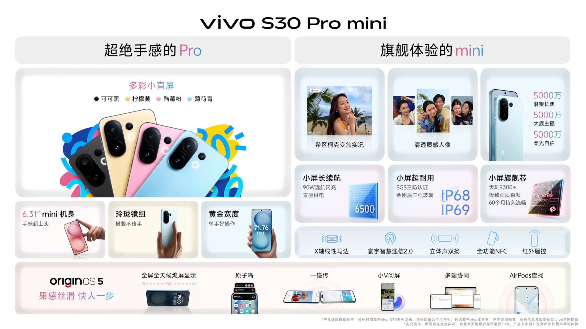《既Mini又Pro！vivo S30系列以旗舰级配置重新定义小屏旗舰标准》