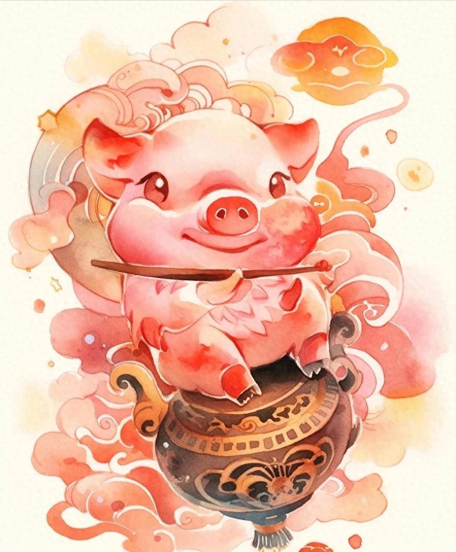 猪象征着福气和财富,因此,出生于这一年的人,天生就带着一份吉祥和