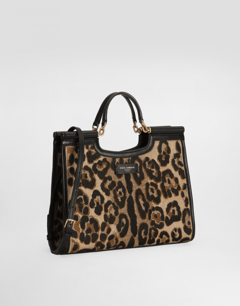 d&g豹纹爬满 sicily 包身,杜嘉班纳上演奢华与叛逆的材质对垒