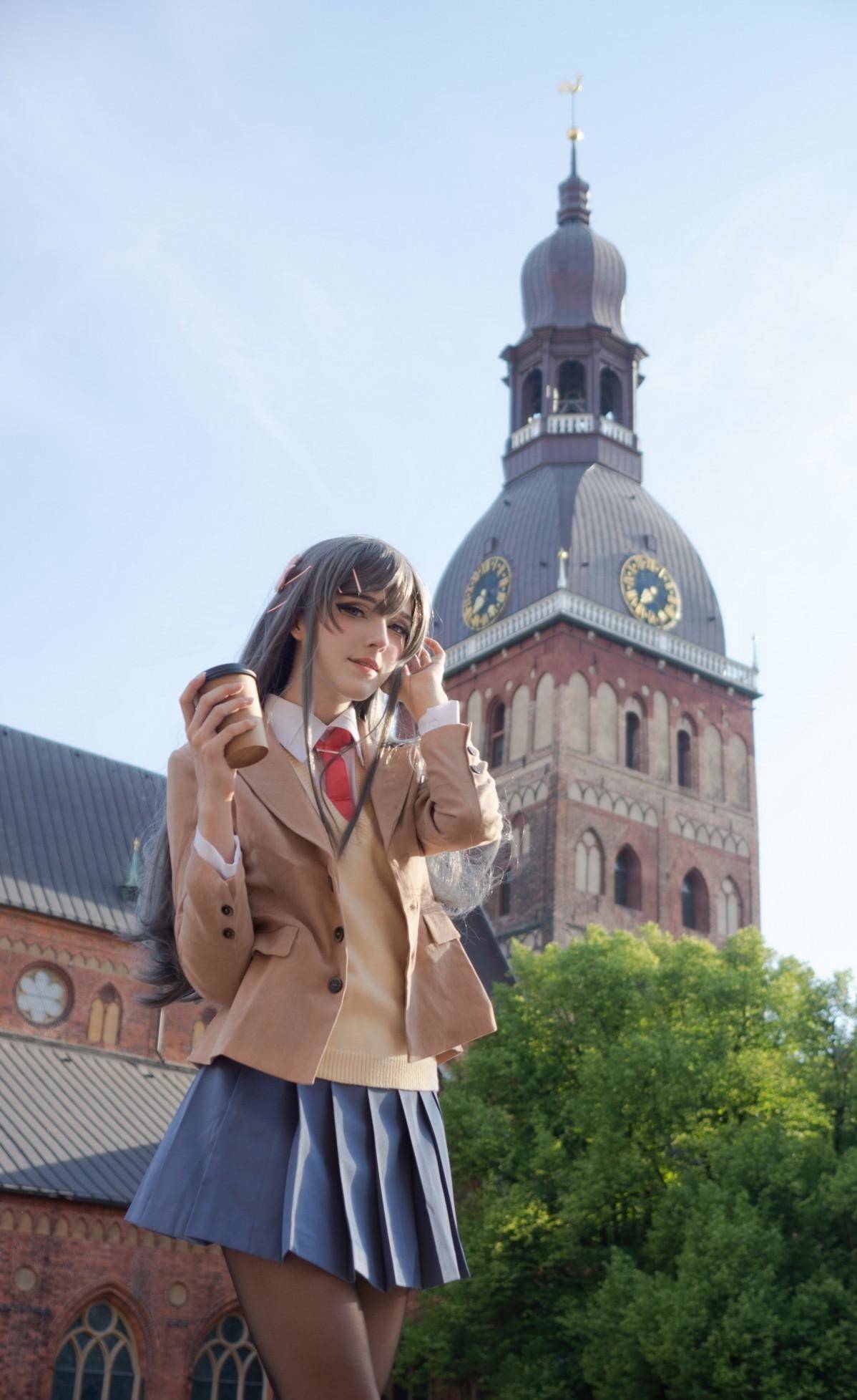 欧美小姐姐jk套装,时尚美女穿搭组合,优雅活力引领潮流