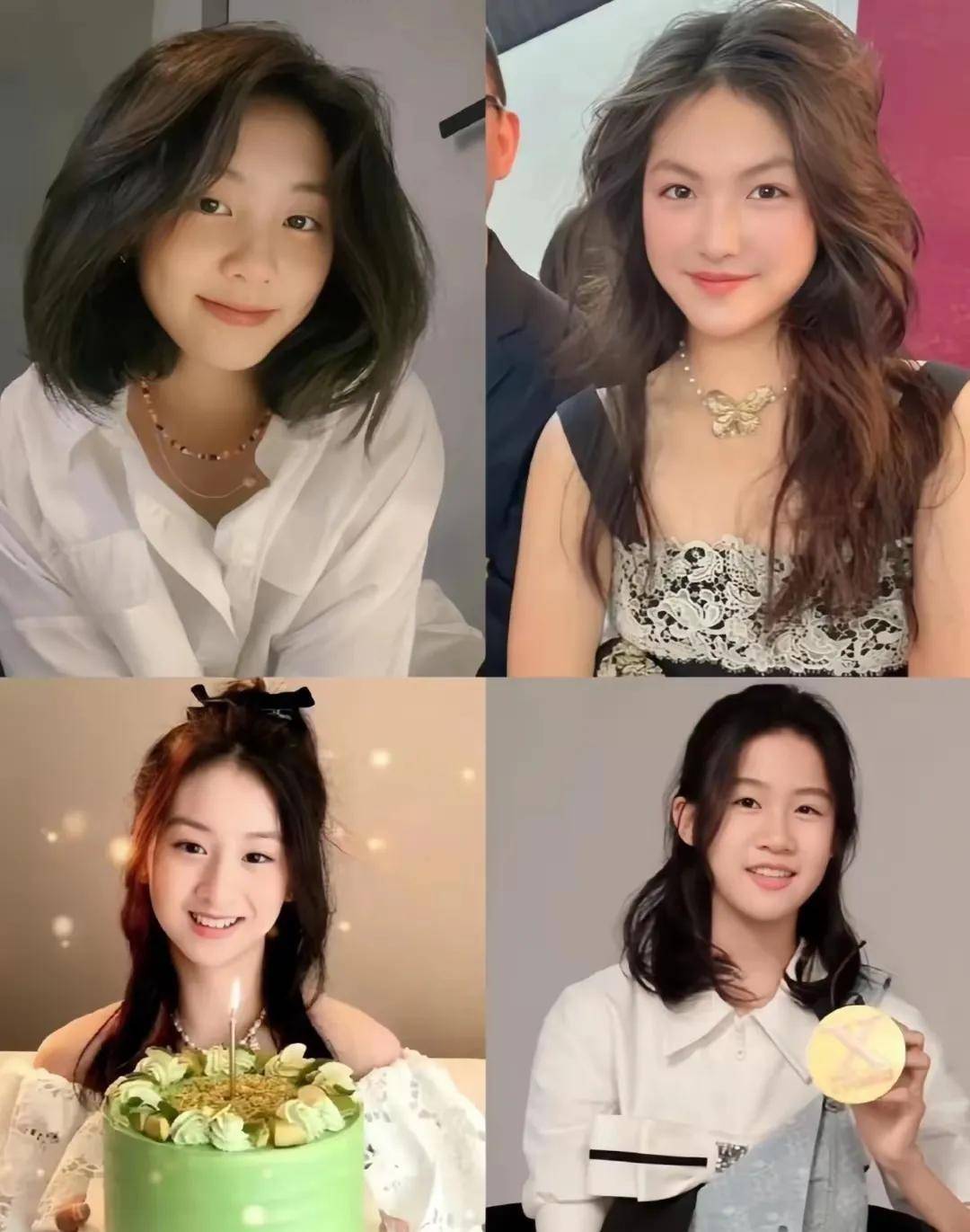 讨论——16岁的贝尔站在爸爸妈妈身旁扎着高马尾海风吹起了她的刘海