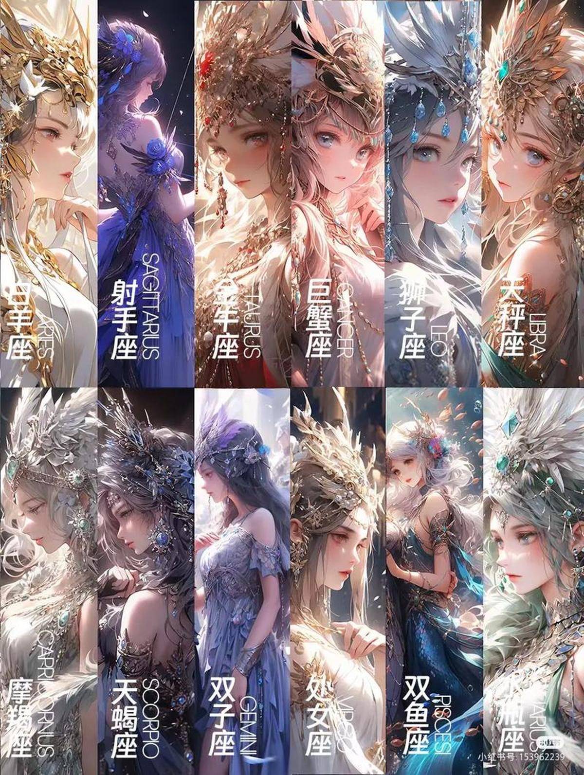 十二星座演绎经典古装动漫美少女,星座魅力揭秘走红网络