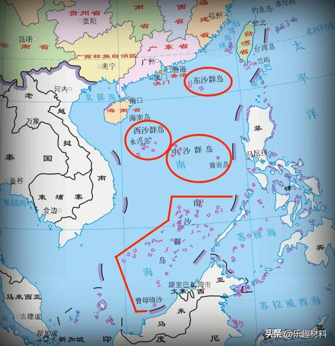 主要问题集中在中沙和南沙群岛