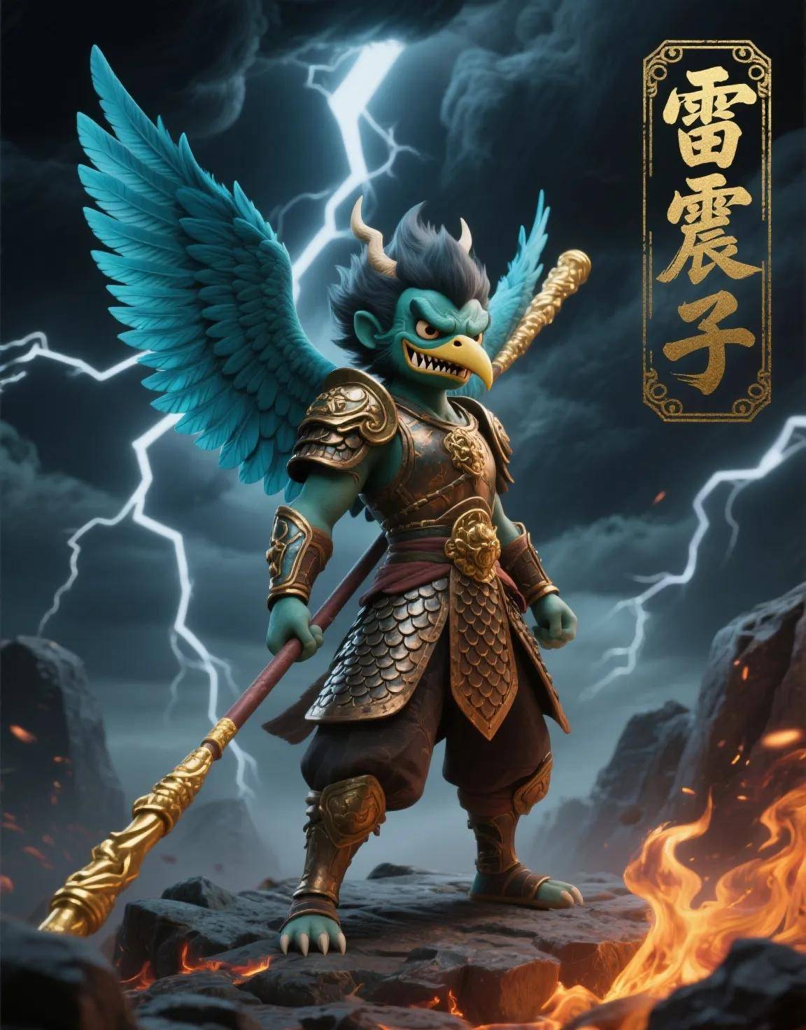 纣王_杨戬_哪吒