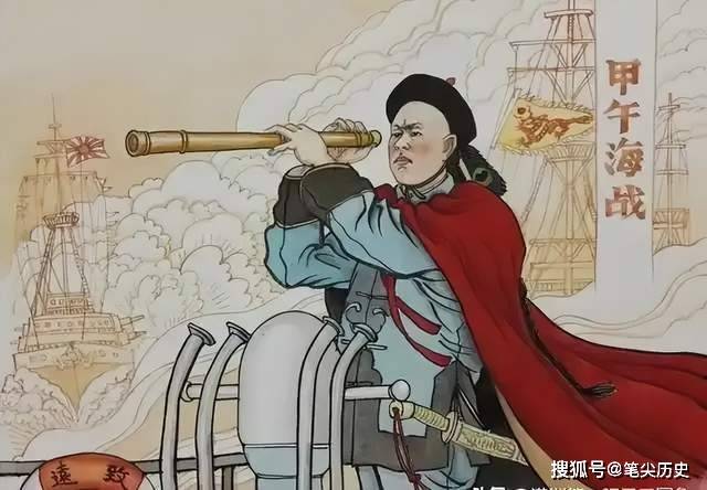 原创131年前的今天中日黄海海战爆发致远舰管带邓世昌蹈海殉国