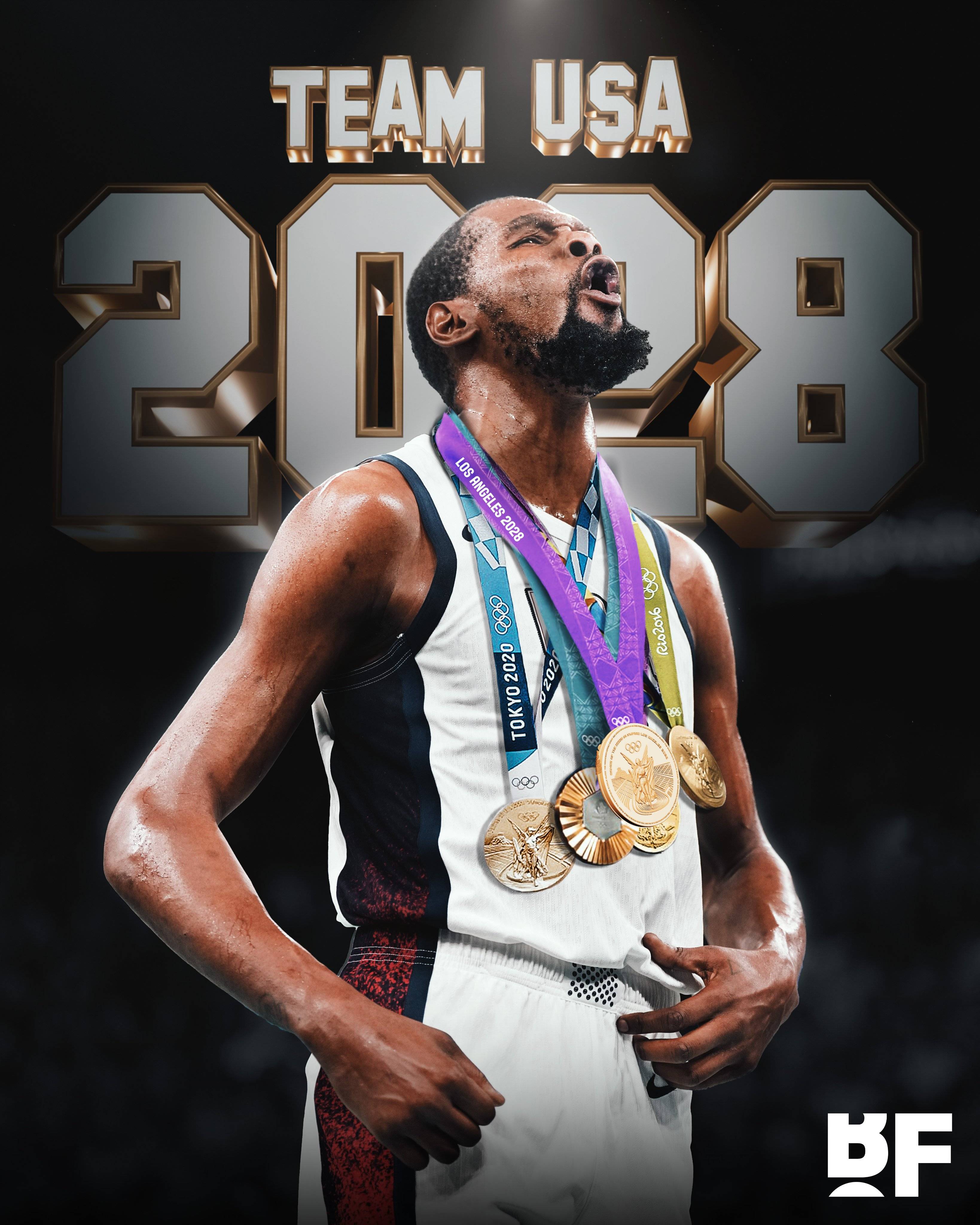 杜兰特有望参加28年奥运:坦言不想只坐板凳席或出战冲奥运第五冠