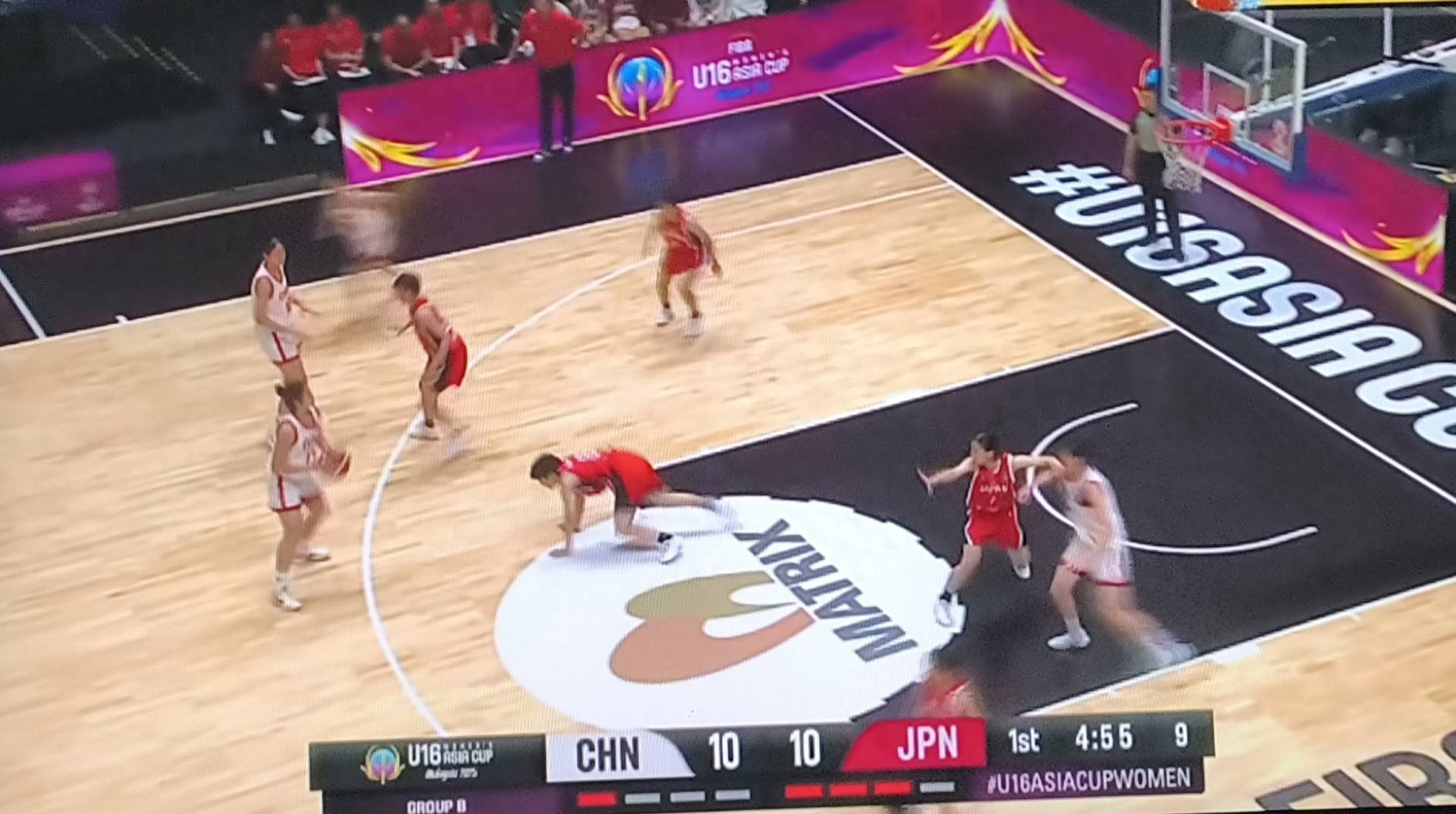 U16女篮亚洲杯：中国队57-78不敌日本队，小组头名之争遗憾落败