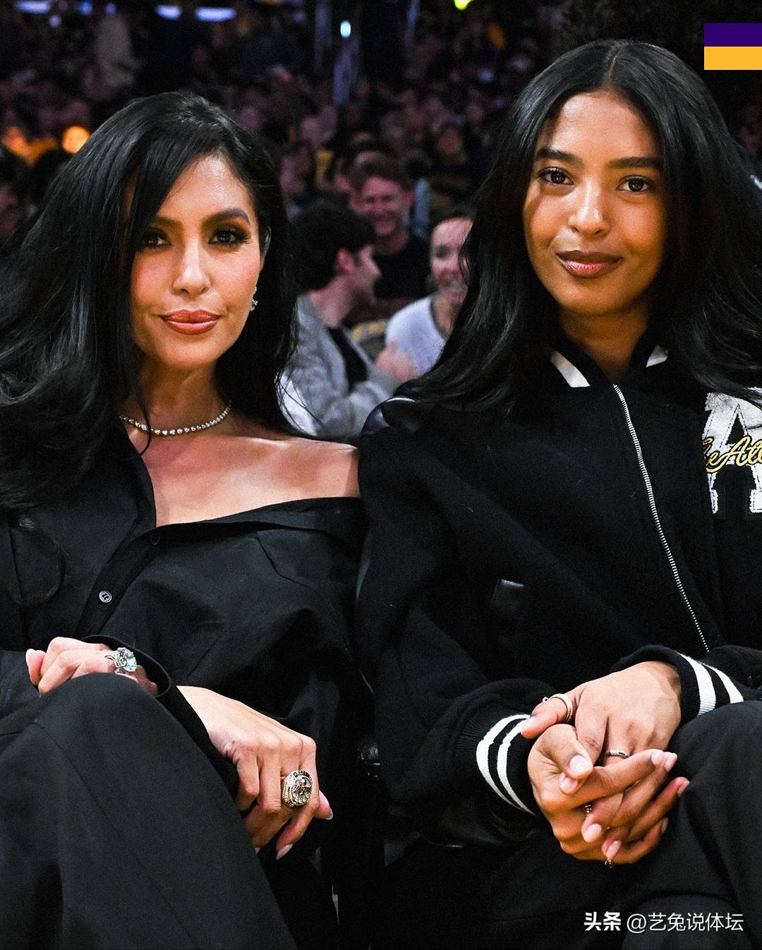 科比大女儿入职湖人同瓦妮莎观看nba揭幕战遗憾惨败勇士