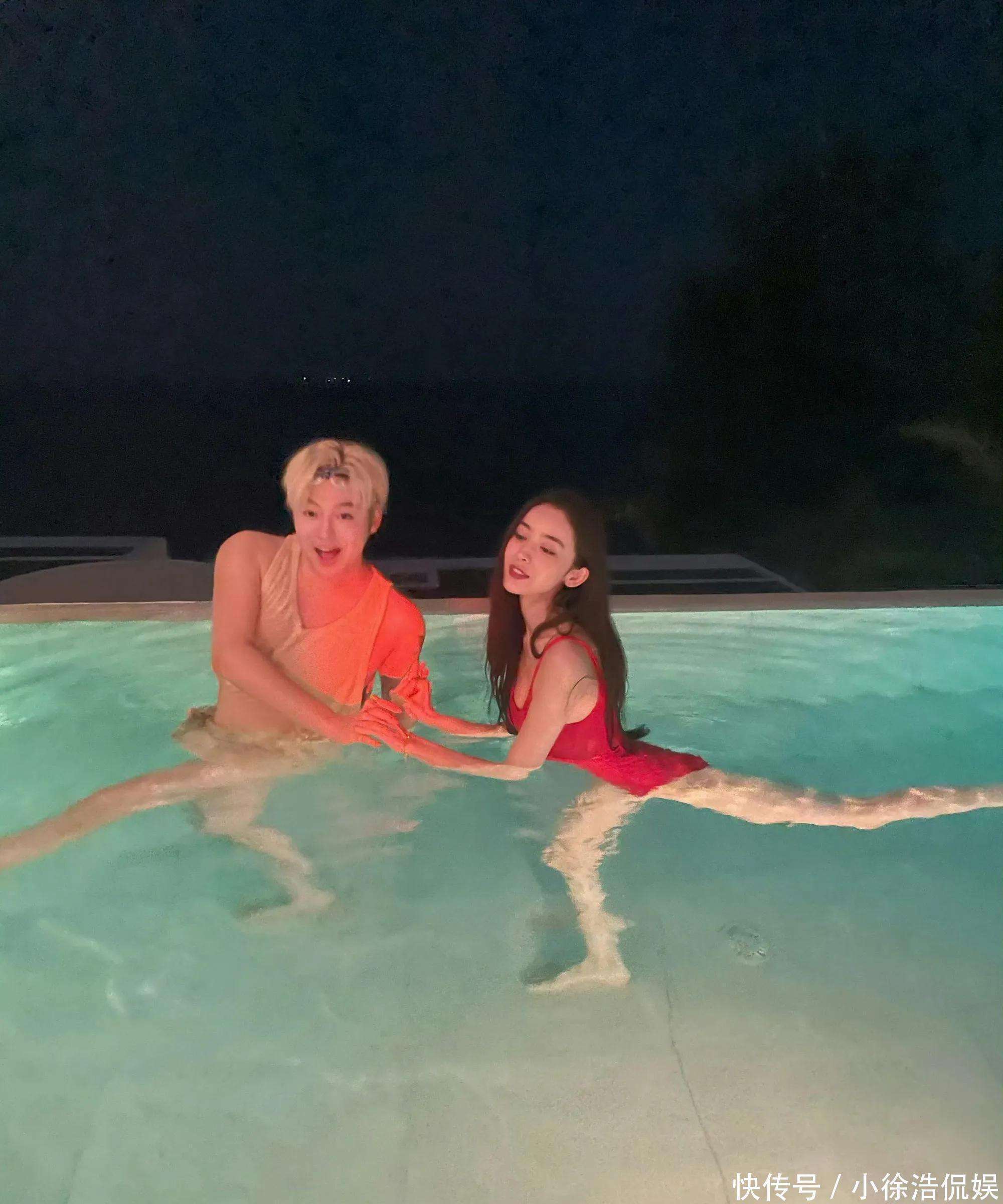 古力娜扎身穿时尚比基尼,没想到身材那么有料,张云龙真有福