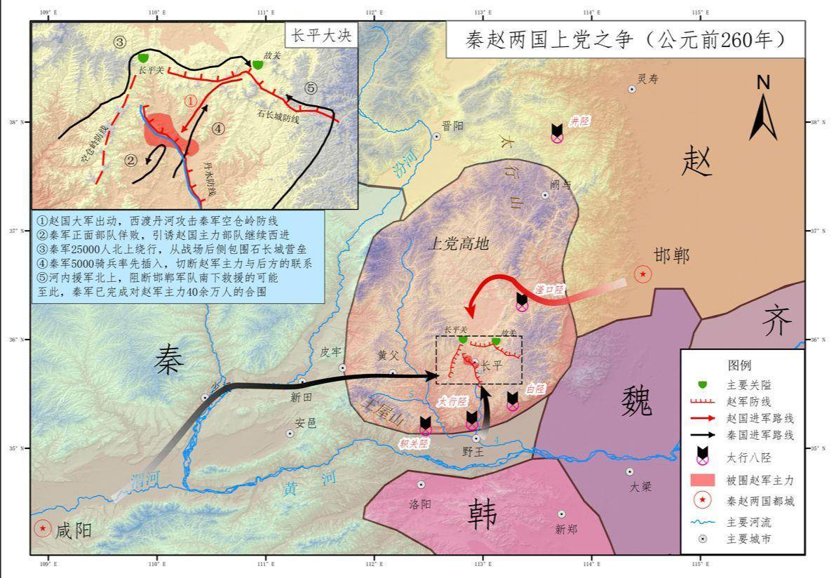 长平之战,白起的猎杀时刻,诱敌深入围困赵括,坑杀四十万降卒