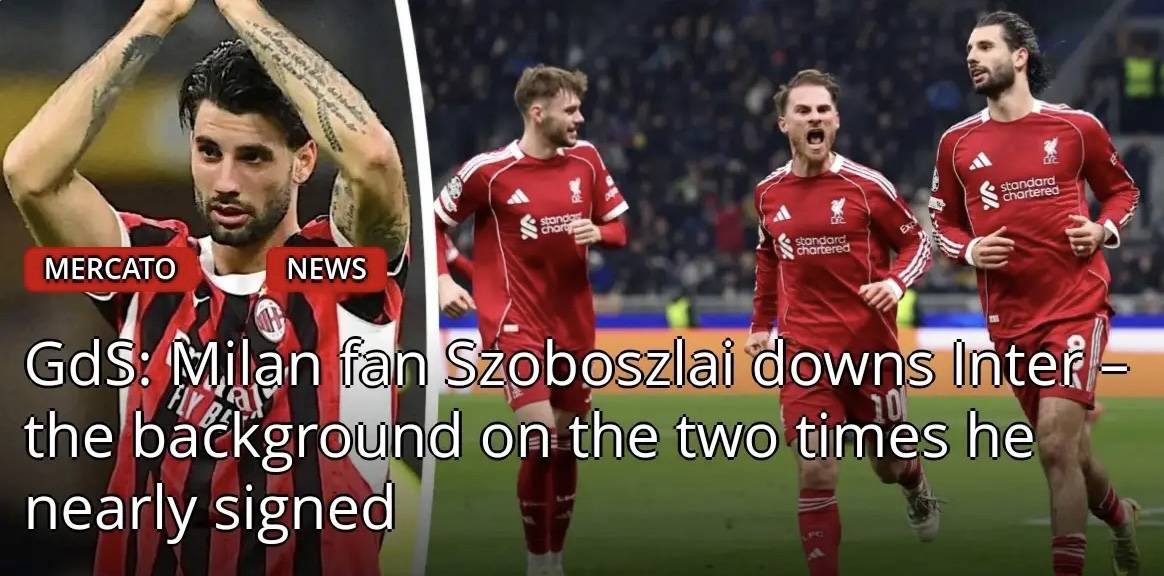 意甲媒体透露：米兰两次和索博斯洛伊擦肩而过，当时身价才1000万欧元，如今7000万欧元 