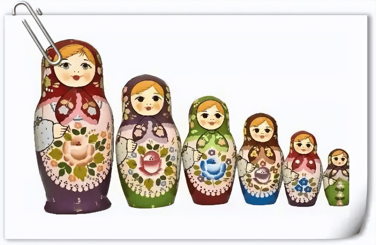 俄罗斯套娃,一定是受了一首中原童谣的启发