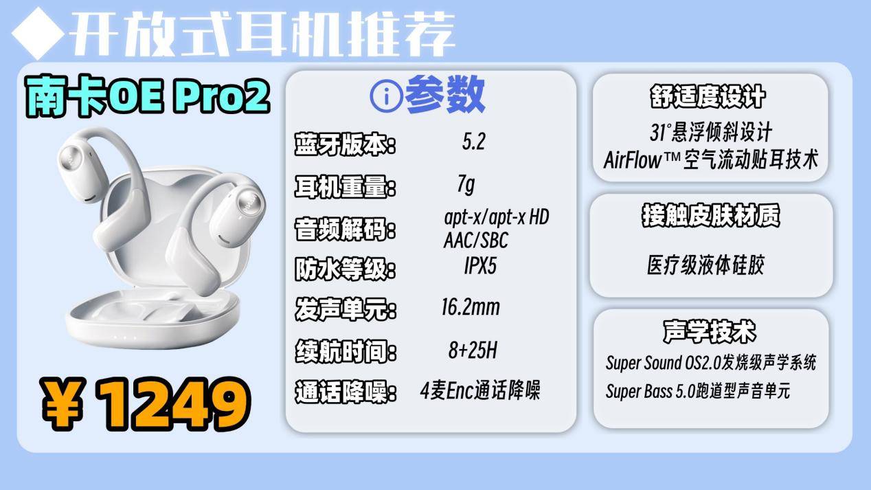 开放式蓝牙耳机哪个品牌好用？2026年最热开放式耳机品牌排行榜前十名