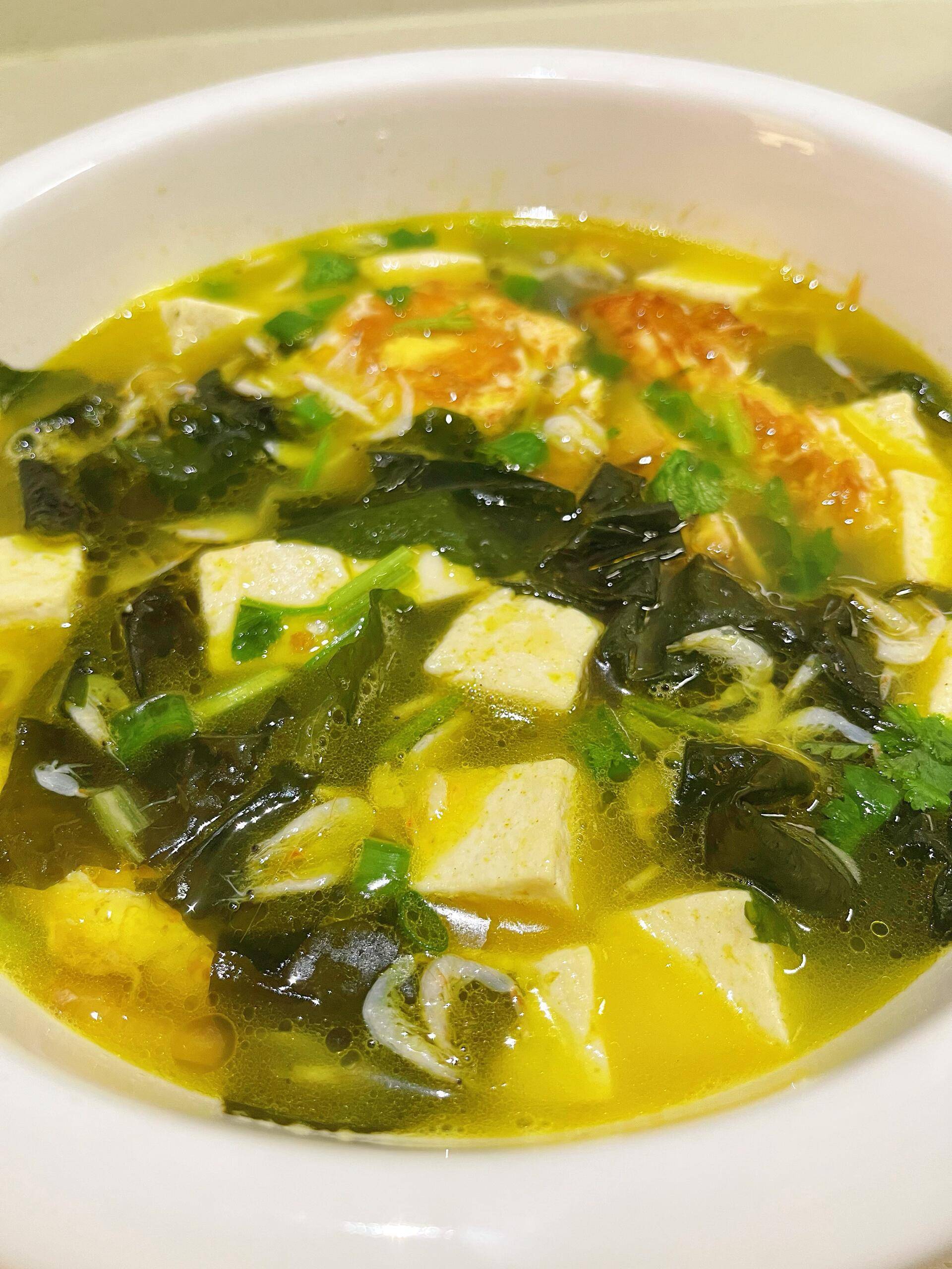 5分钟搞定刮油神器裙带菜豆腐汤好喝到舔锅