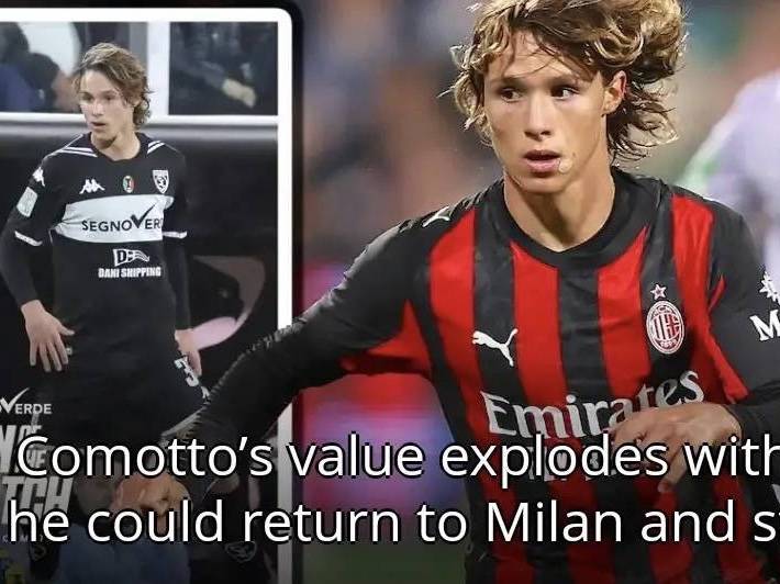 意甲媒体热议：米兰外租球员科莫托本赛季表现出色，其身价暴涨80%