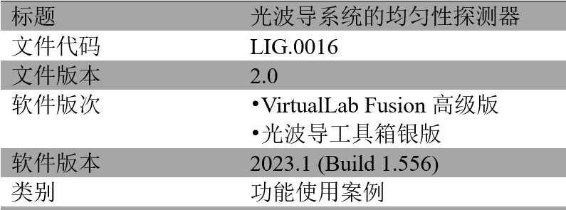 [VirtualLab] 光波導(dǎo)系統(tǒng)的均勻性探測器的圖13