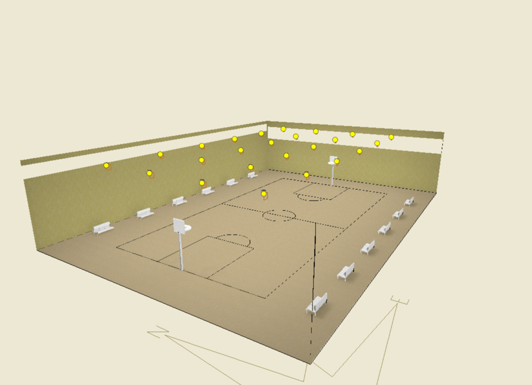 LITESTAR 4D应用：室内篮球场照明的图13