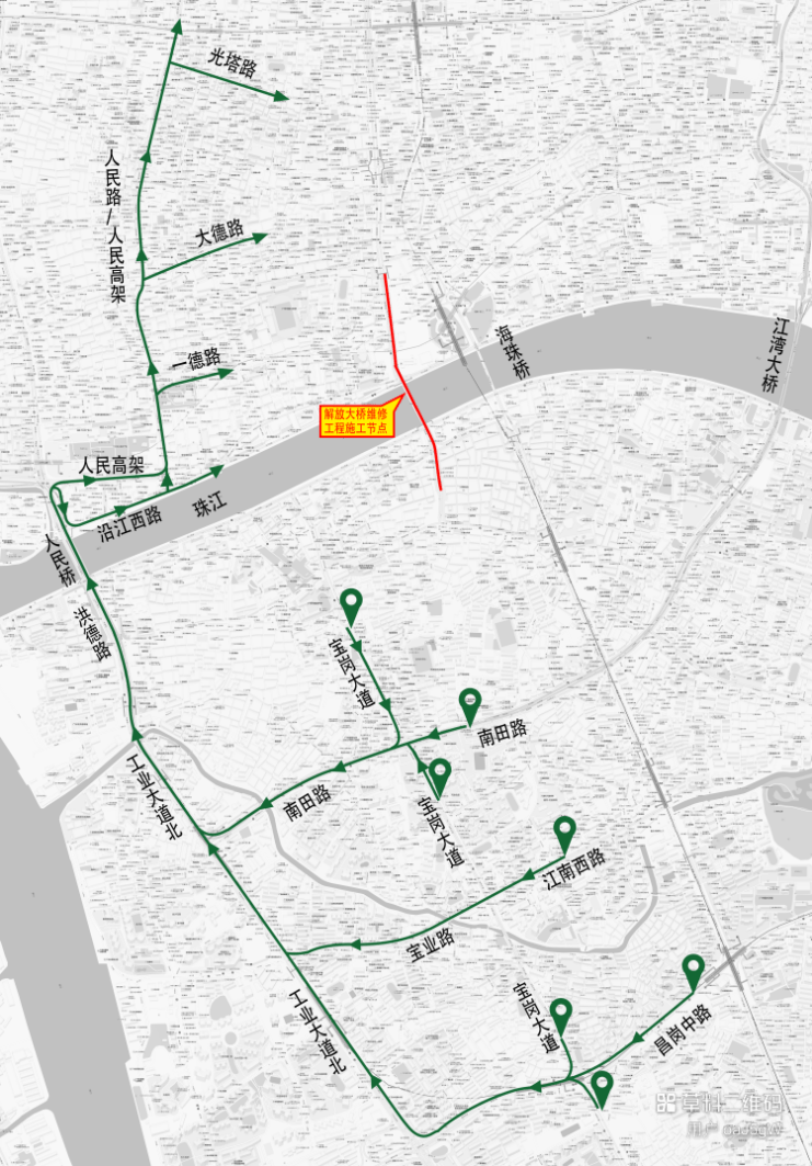 倒计时开始！解放大桥4月11日起全封闭，绕行路线提前收藏！(图3)