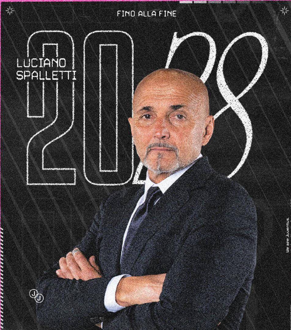 继续合作!尤文官方:提前和主教练斯帕莱蒂续约到了2028年
