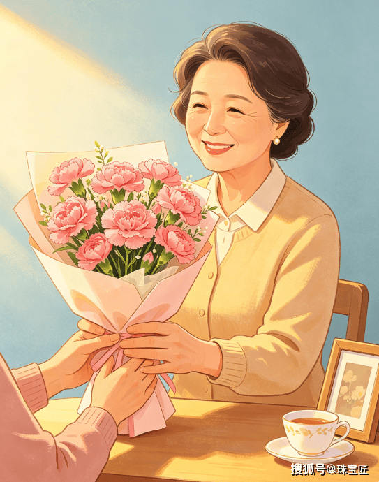 母亲节倒计时1天！盘点最全康乃馨造型珠宝，你想送妈妈哪一枝？
