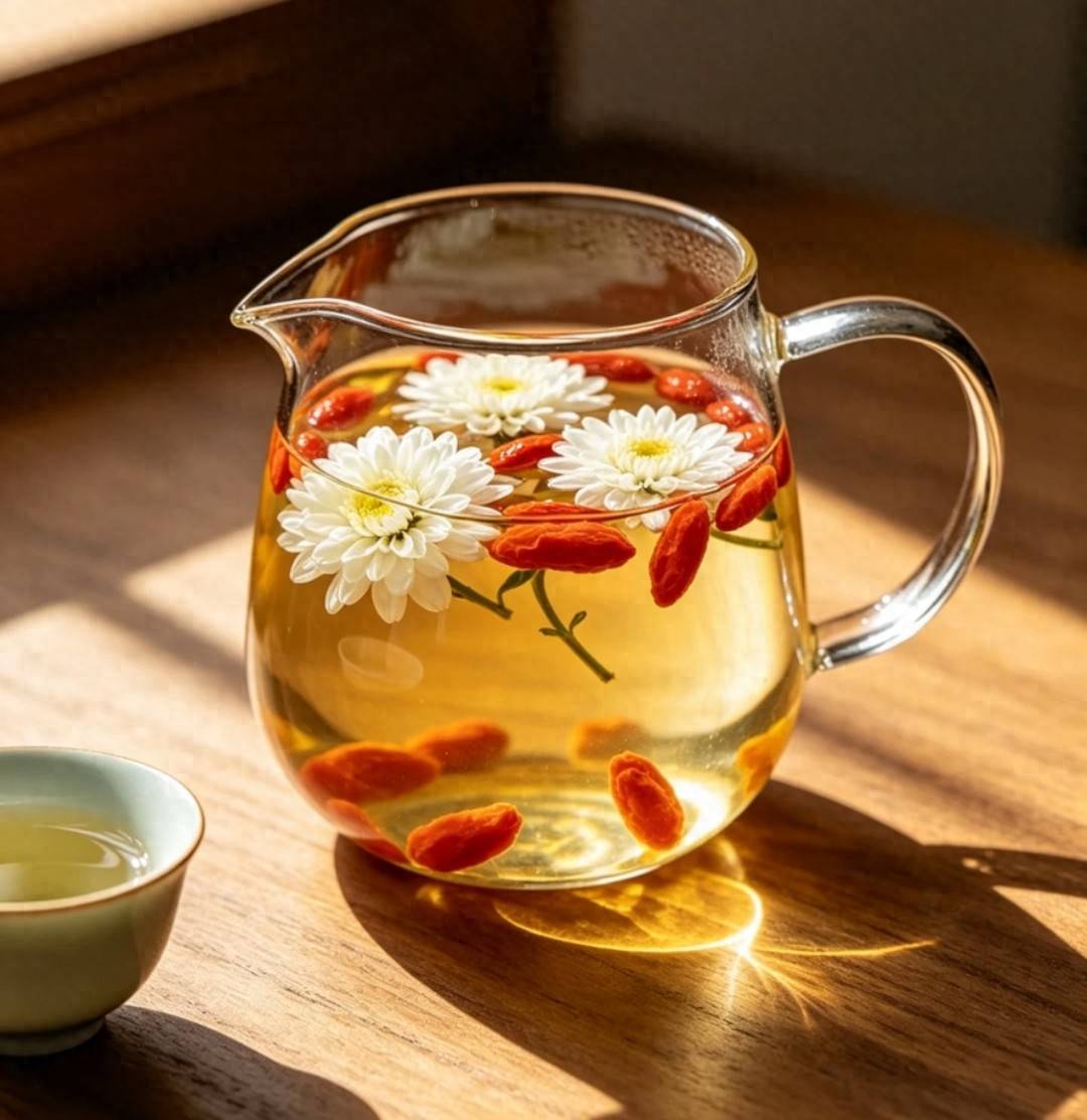 原创            枸杞五样黄金搭配煮水，养肝明目清火气，舒缓眼疲劳调理肝火旺