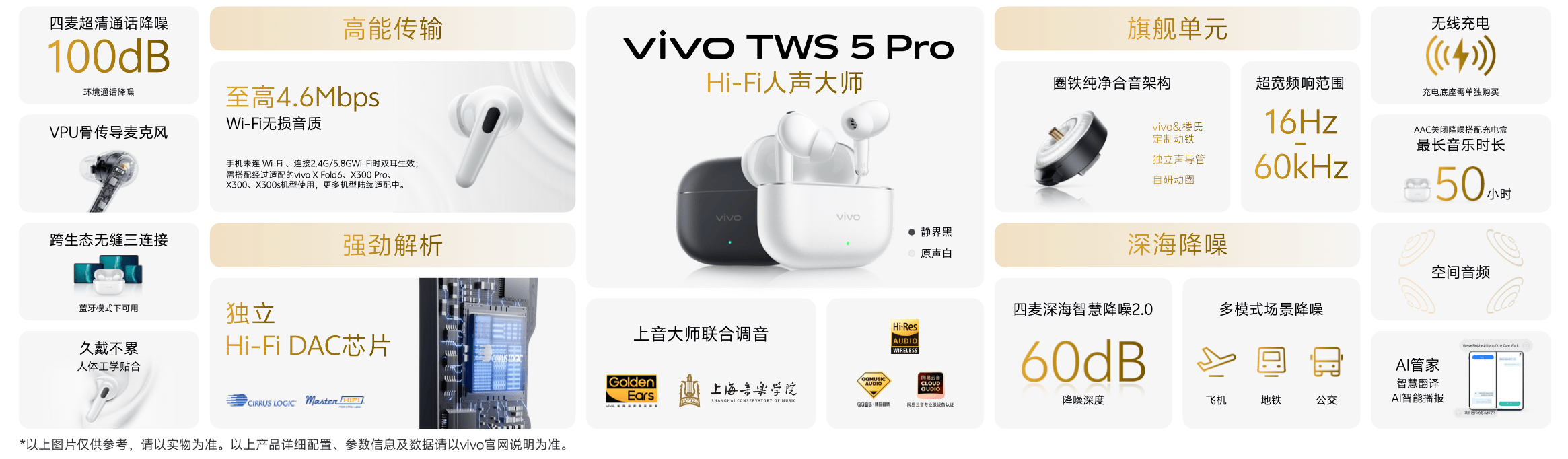 音质与降噪全面升级，vivo TWS 5 Pro带来旗舰级TWS耳机体验