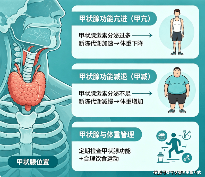 甲状腺与体重的隐秘关系：你的胖瘦，由甲状腺决定！