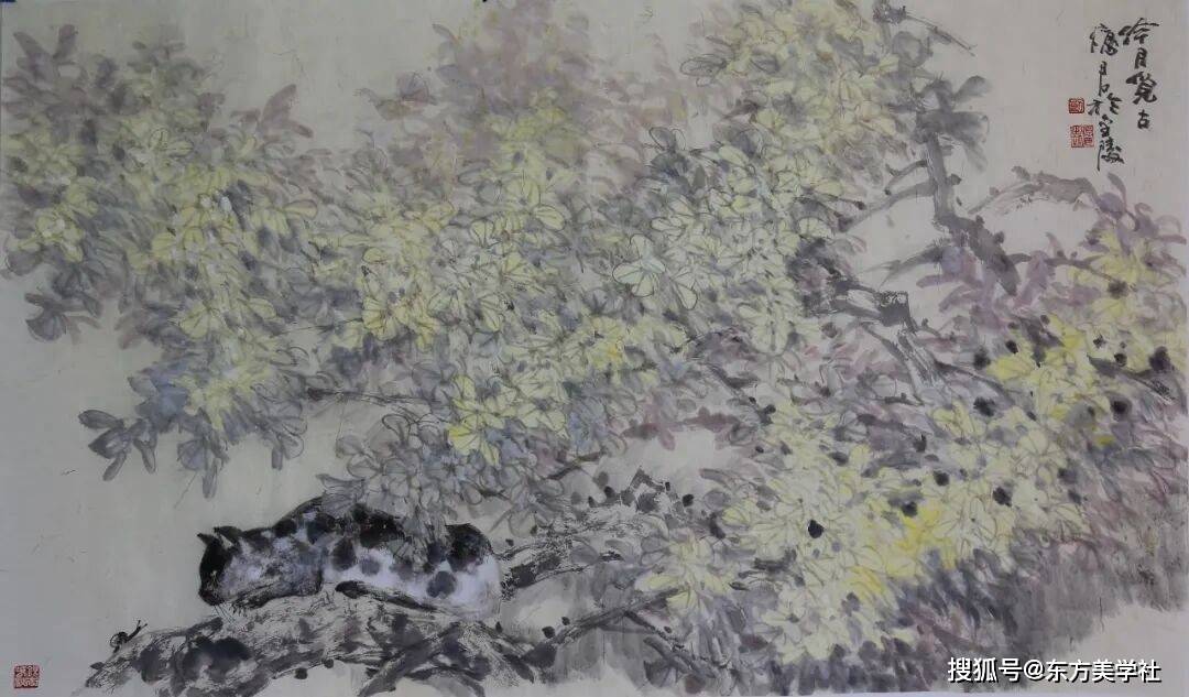 画家忆君先生丨银杏画作解析：冷月览古