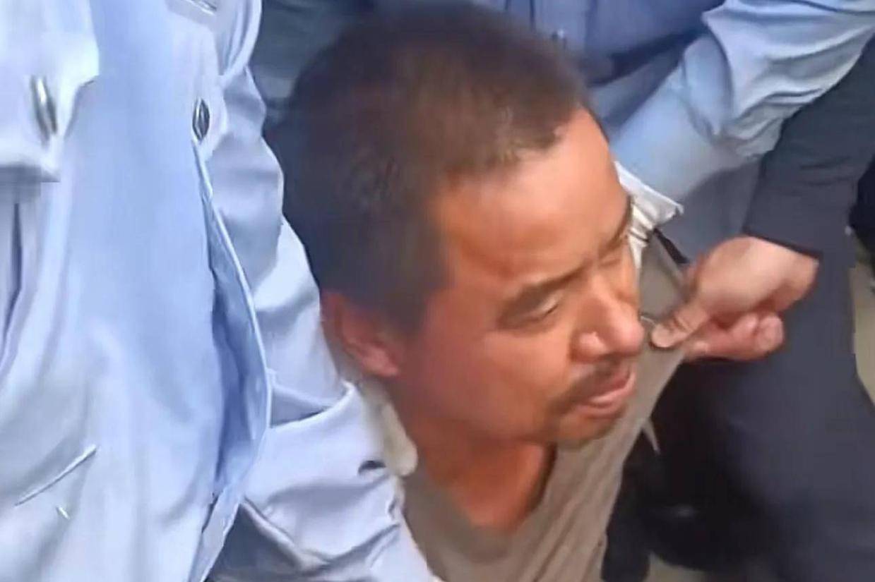 河南刑案嫌疑人落网现场画面曝光