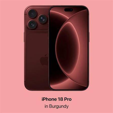iPhone 18 Pro 勃艮第红配色