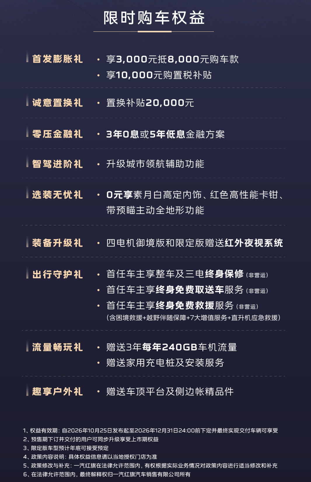 <strong>即将上市:42.98万元四电机非承载SUV红旗G919正式上</strong>