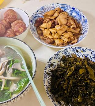 有菜有汤，普通家庭的家常菜