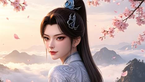 《斗破苍穹》国漫女神壁纸：青仙子在原著中出场于花宗篇，是药尘年轻时的故交！