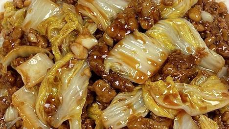 蒜香娃娃菜炒肉末超下饭
