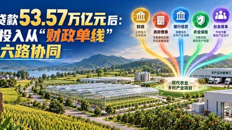 涉农贷款53.57万亿元后：乡村投入从“财政单线”走向六路协同