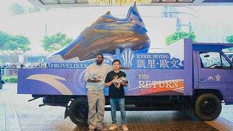 欧文携全新战靴安踏KAIBRID亮相澳门 丁世忠亲临澳门助阵