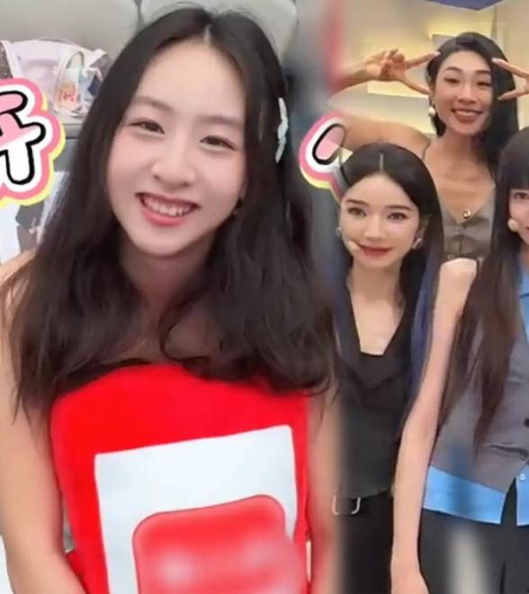 叶一茜女儿森碟明媚大方，与浪姐贴贴笑容甜美