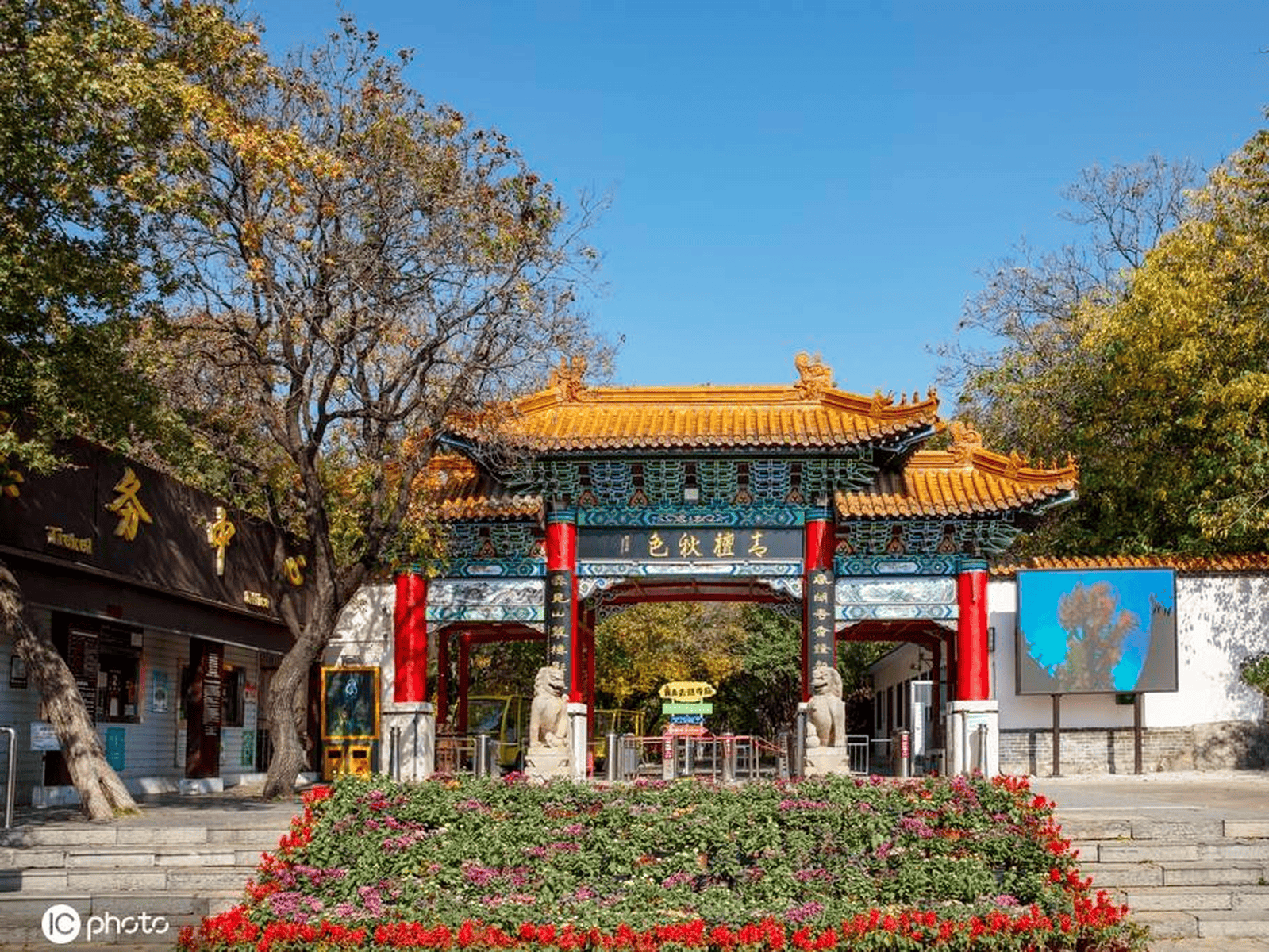 山东枣庄青檀寺秋色如画