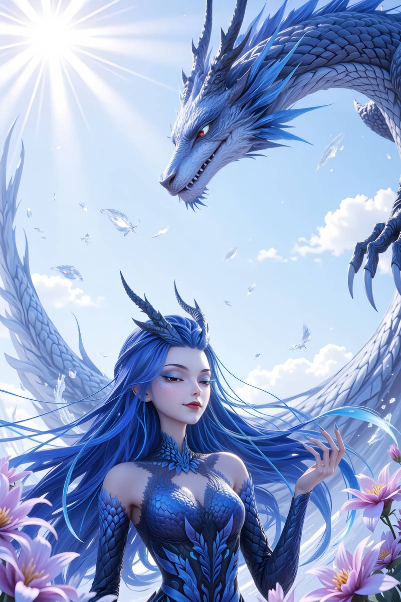 《哪吒之魔童降世》动漫女神敖闰壁纸:敖光的妹妹、敖丙的姑姑,四海龙中唯一的女性角色!
