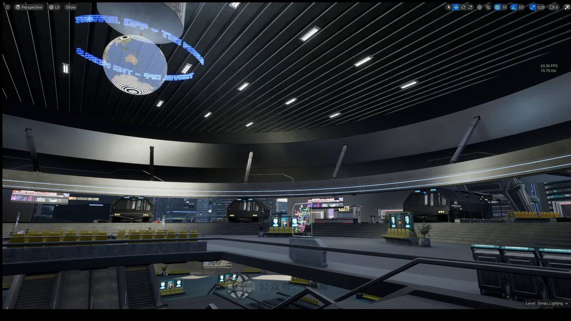 开放世界地图10 模块化建筑程序背景建筑3个可自定义的赛博朋克角色5