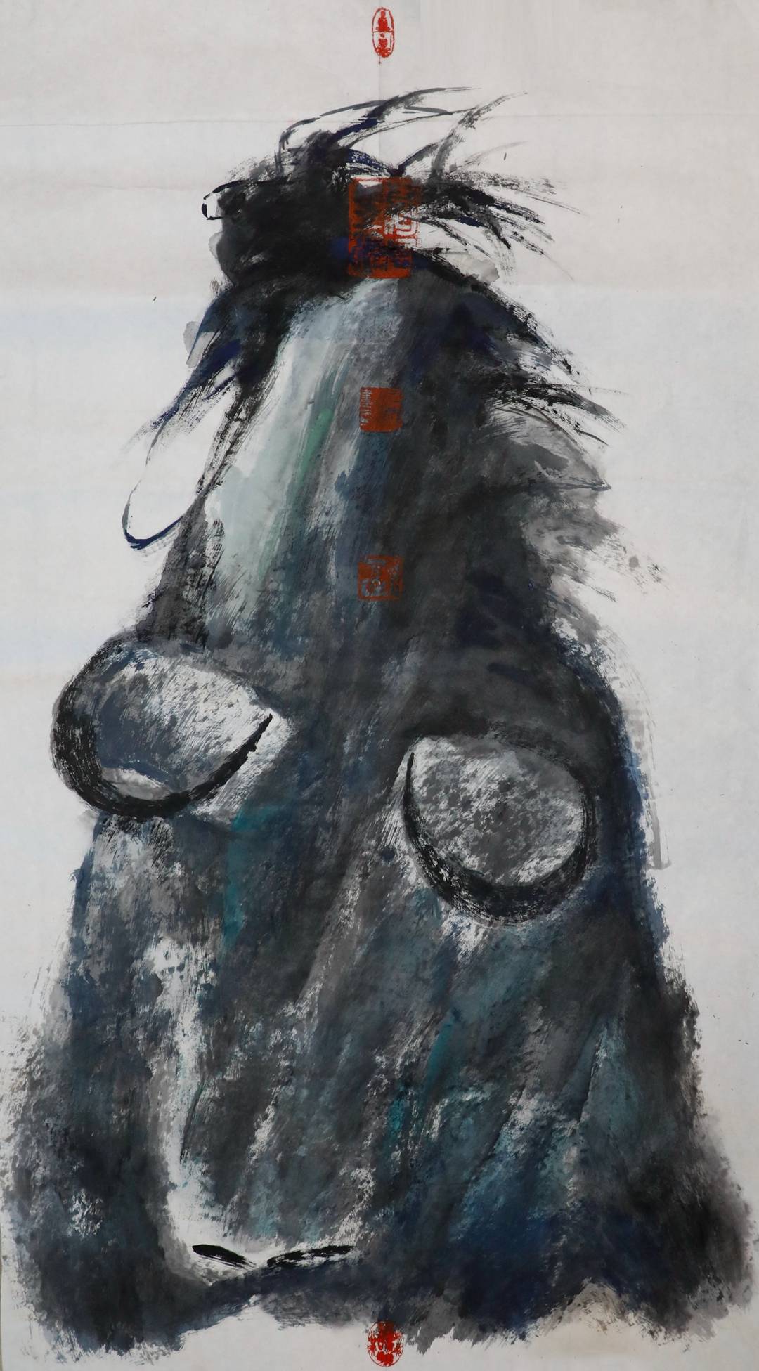 名家作品|藏风墨魂(二)——三郎作品欣赏_牦牛_西安中国画院_陕西省