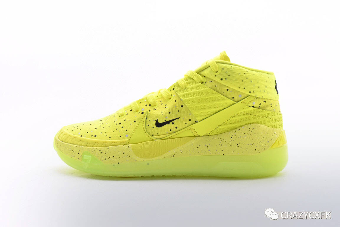 耐克nike zoom air kd12 ep 杜兰特十二代荧光绿篮球鞋