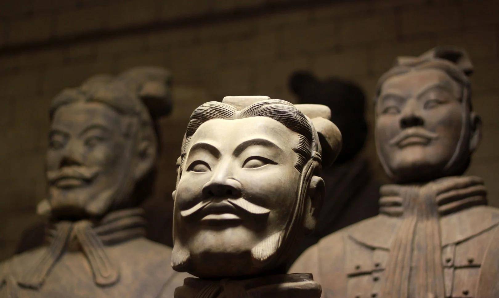 兵马俑_人们_表情