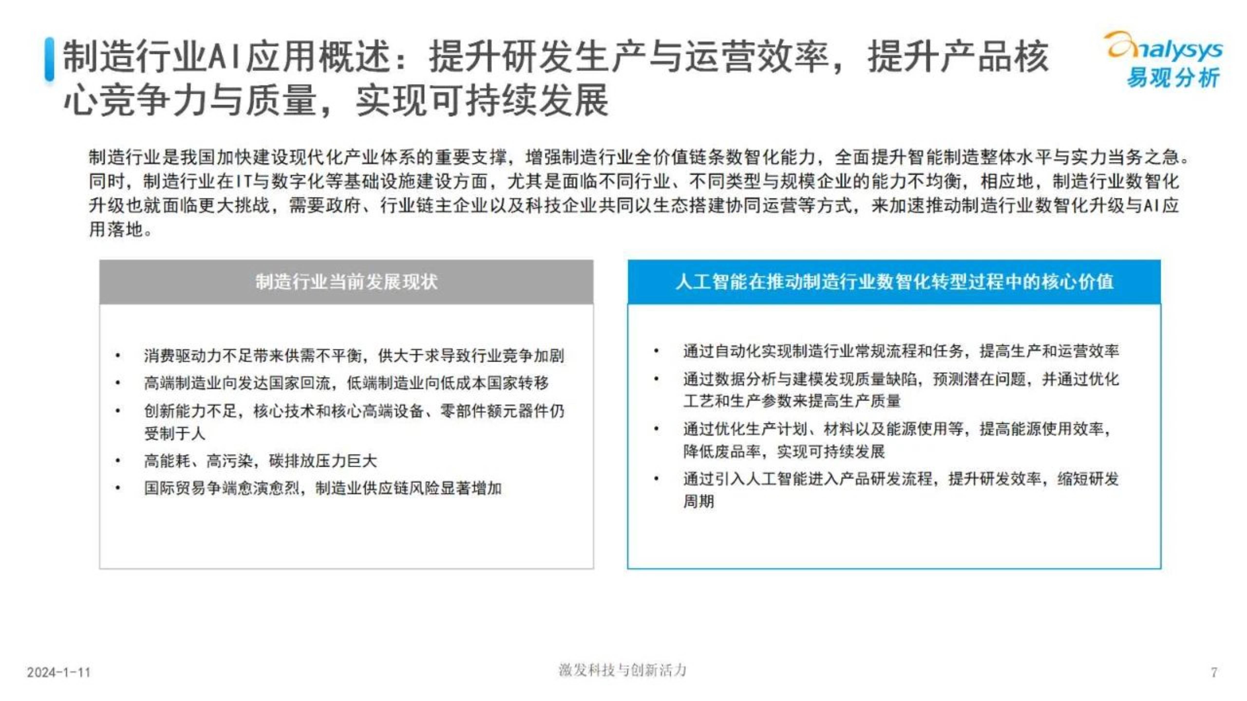 中国制造业人工智能行业应用发展图谱报告2023