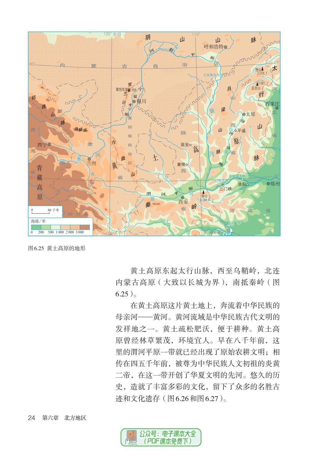 八年级下册地理书目录图片