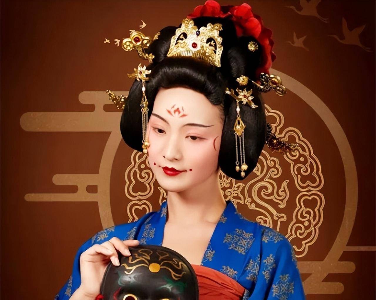 唐朝盛行的胡妆,体现出外来文化对唐朝女子妆饰的影响_女性_胭脂_民族