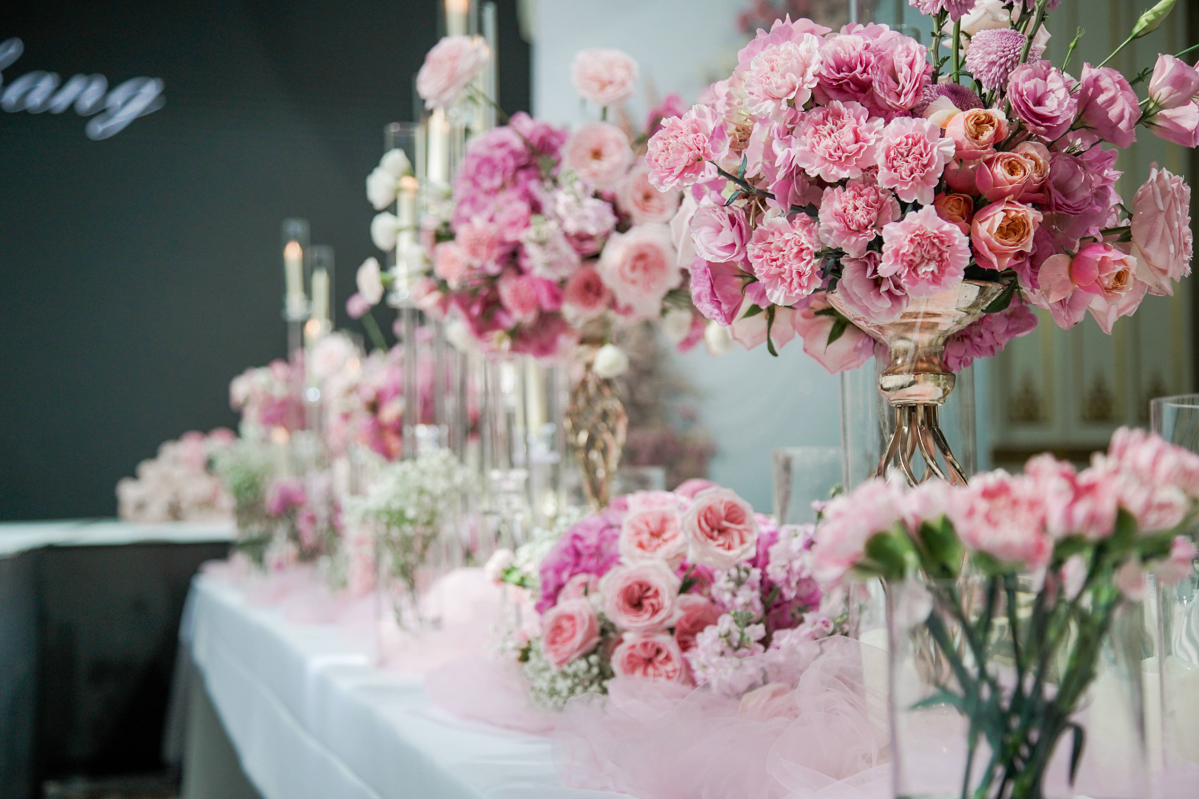 韩系婚礼氛围感太棒啦!浪漫交织美到发光_粉色_水晶_