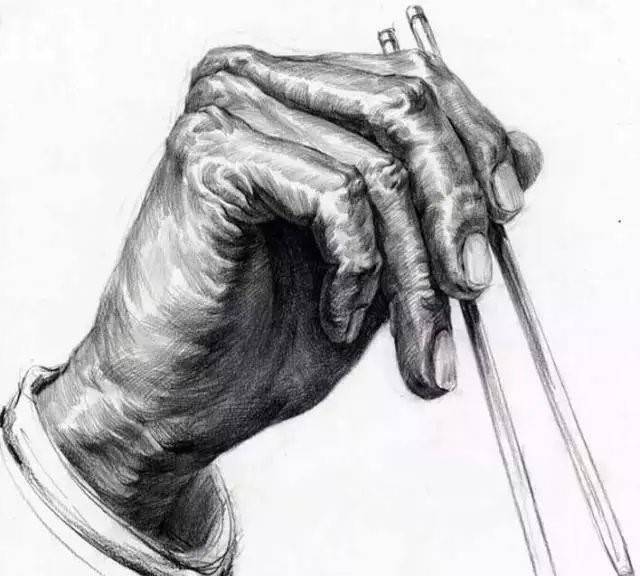 石家庄画室 | 半身人像素描中,手部应该如何处理?_对比_关系_因素